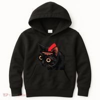 Full Of Paranoid Delusions And Violent Funny Meme Cat Kids Hoodie thumb 0
