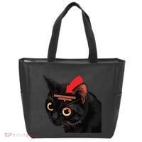 Full Of Paranoid Delusions And Violent Funny Meme Cat Tote Bag thumb 0