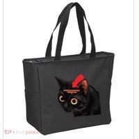 Full Of Paranoid Delusions And Violent Funny Meme Cat Tote Bag thumb 2
