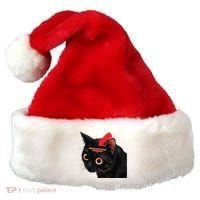 Full Of Paranoid Delusions And Violent Funny Meme Cat Santa Hat thumb 0