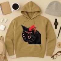 Full Of Paranoid Delusions And Violent Funny Meme Cat Hoodie thumb 3