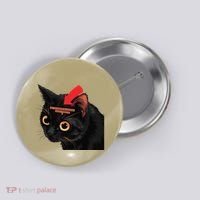 Full Of Paranoid Delusions And Violent Funny Meme Cat Button thumb 0