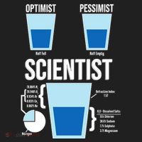 Funny Optimist Pessimist Scientist Women's Sweatshirt thumb 2