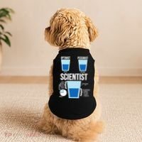 Funny Optimist Pessimist Scientist Doggie Tank thumb 2