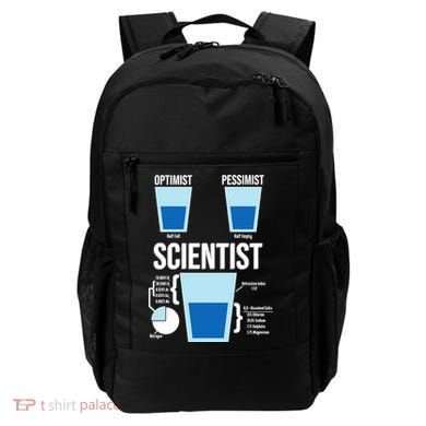 Funny Optimist Pessimist Scientist Backpack