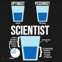 Funny Optimist Pessimist Scientist Bucket Hat thumb 4