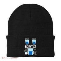 Funny Optimist Pessimist Scientist Beanie thumb 0