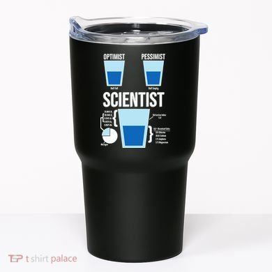 Funny Optimist Pessimist Scientist Tumbler