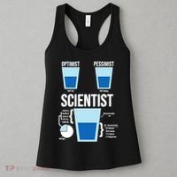 Funny Optimist Pessimist Scientist Women's Tank Top thumb 3