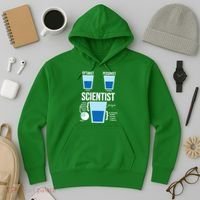 Funny Optimist Pessimist Scientist Hoodie thumb 3