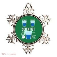Funny Optimist Pessimist Scientist Ornament thumb 0