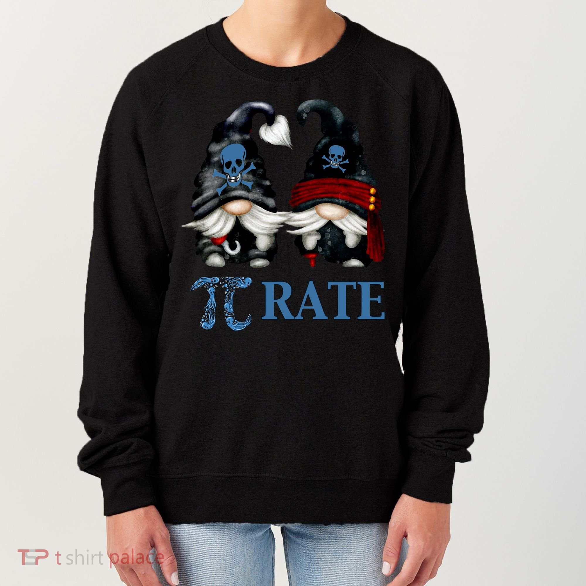 Funny Octopus Pi Day Symbol For Math Teacher Pirate Gnome Meaningful Gift Women's Sweatshirt