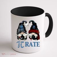 Funny Octopus Pi Day Symbol For Math Teacher Pirate Gnome Meaningful Gift Coffee Mug thumb 1