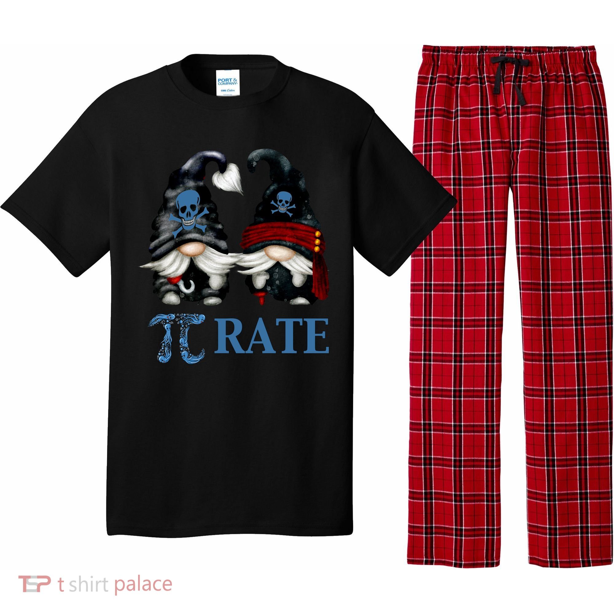 Funny Octopus Pi Day Symbol For Math Teacher Pirate Gnome Meaningful Gift Pajama Set