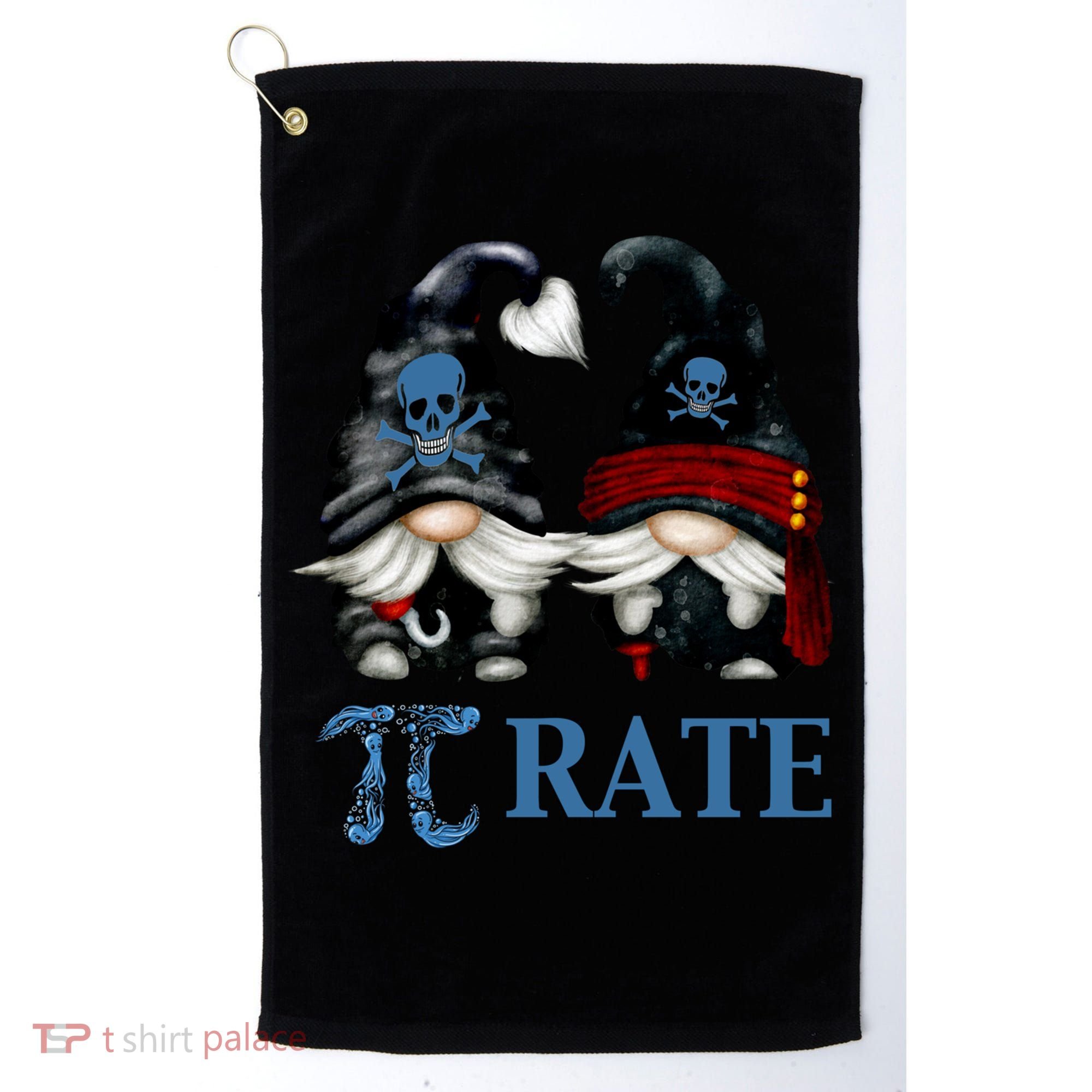 Funny Octopus Pi Day Symbol For Math Teacher Pirate Gnome Meaningful Gift Golf Towel