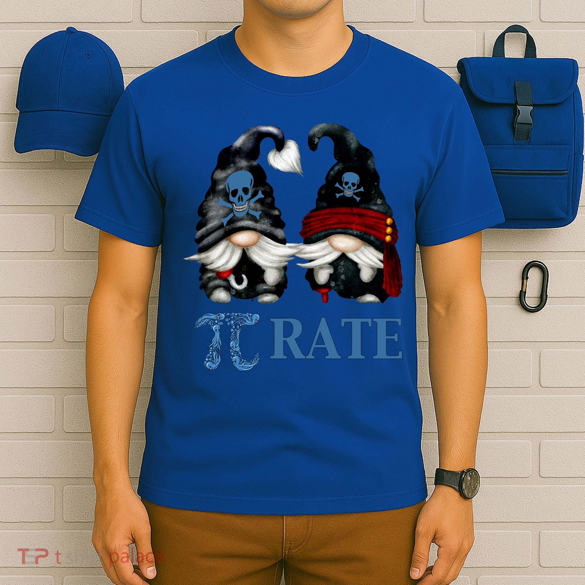 Funny Octopus Pi Day Symbol For Math Teacher Pirate Gnome Meaningful Gift T-Shirt