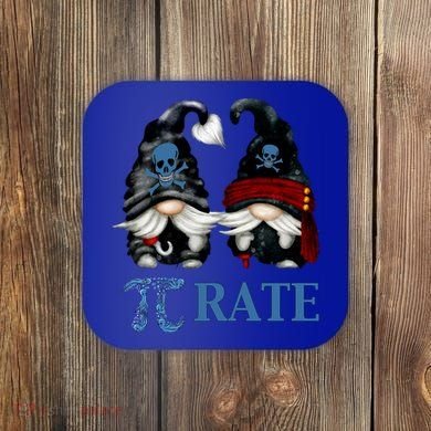 Funny Octopus Pi Day Symbol For Math Teacher Pirate Gnome Meaningful Gift Coaster