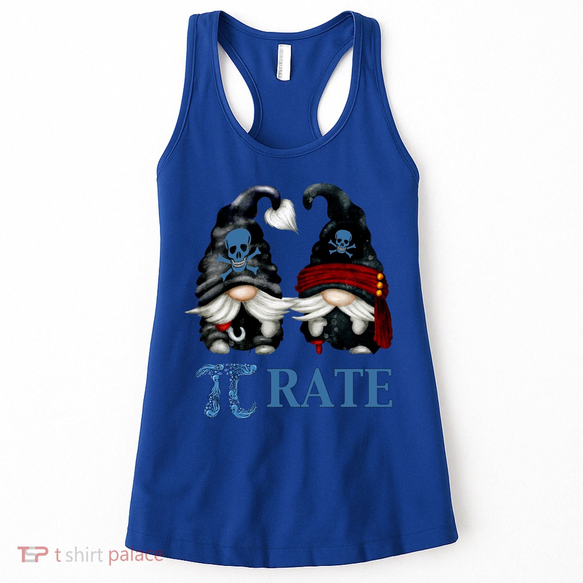 Funny Octopus Pi Day Symbol For Math Teacher Pirate Gnome Meaningful Gift Women's Tank Top
