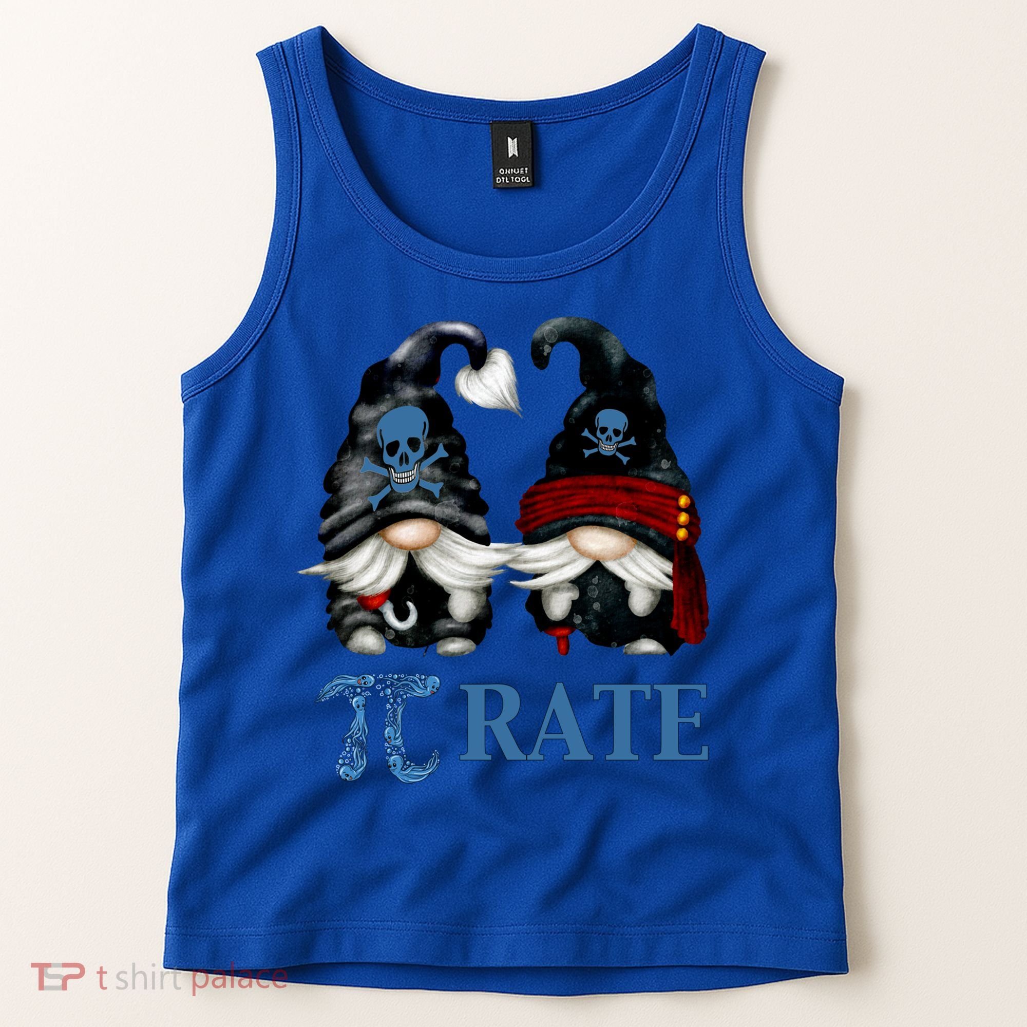 Funny Octopus Pi Day Symbol For Math Teacher Pirate Gnome Meaningful Gift Tank Top