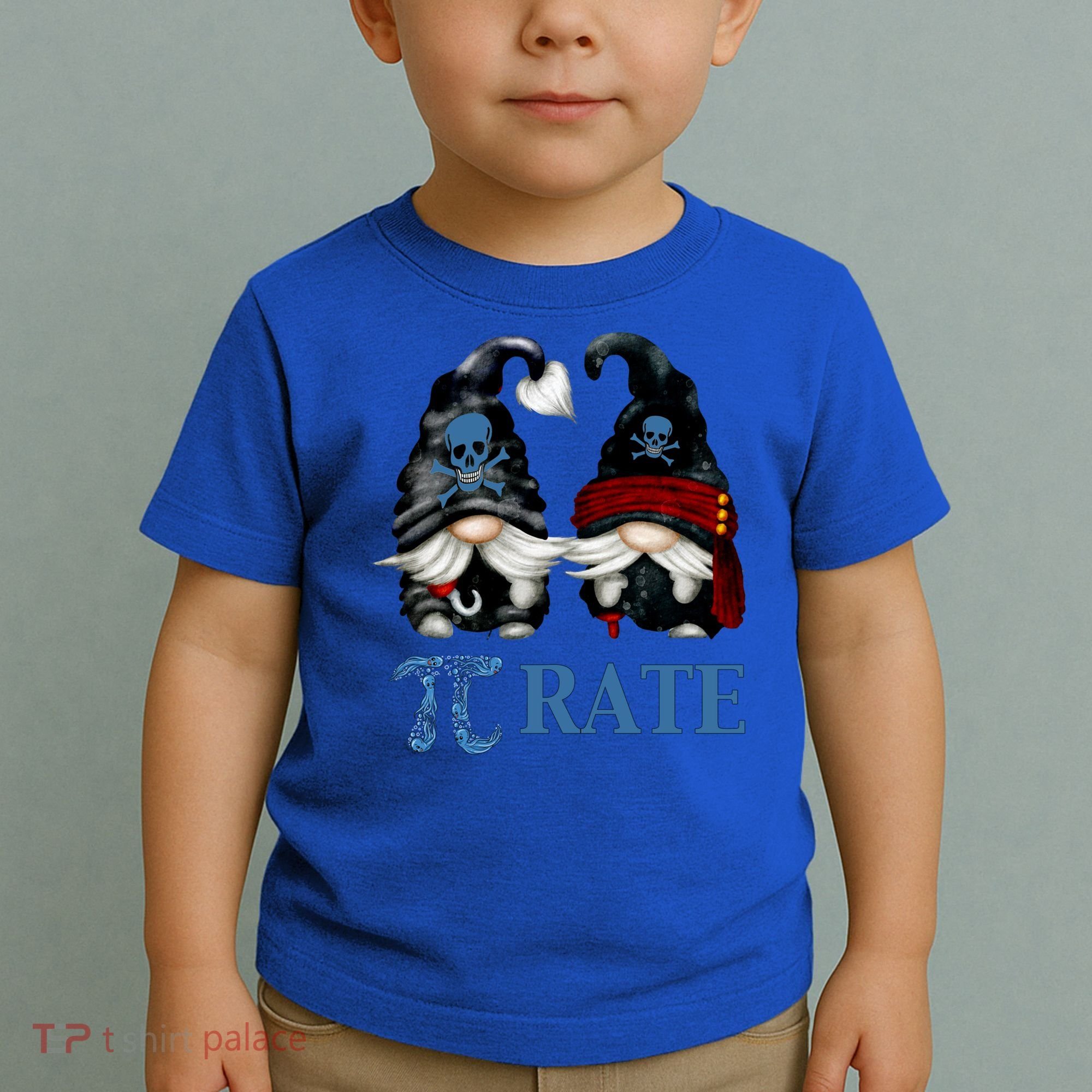 Funny Octopus Pi Day Symbol For Math Teacher Pirate Gnome Meaningful Gift Toddler T-Shirt