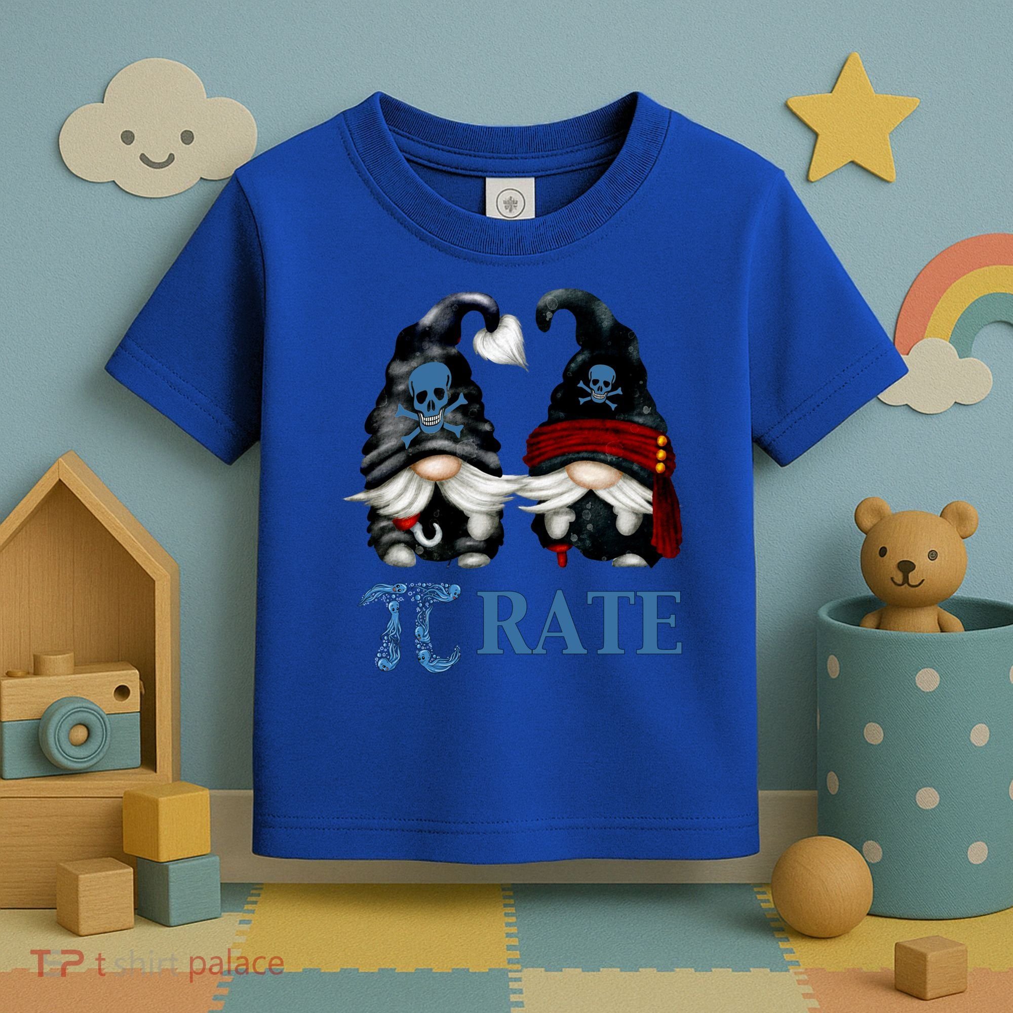 Funny Octopus Pi Day Symbol For Math Teacher Pirate Gnome Meaningful Gift Toddler T-Shirt