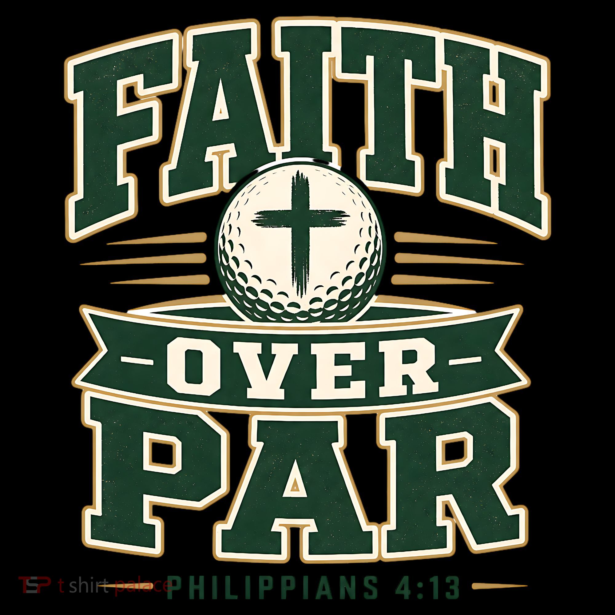 Faith Over Par Golf Inspired Funny Christian Golfers Coffee Mug