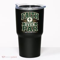 Faith Over Par Golf Inspired Funny Christian Golfers Tumbler thumb 0
