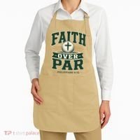 Faith Over Par Golf Inspired Funny Christian Golfers Apron thumb 2