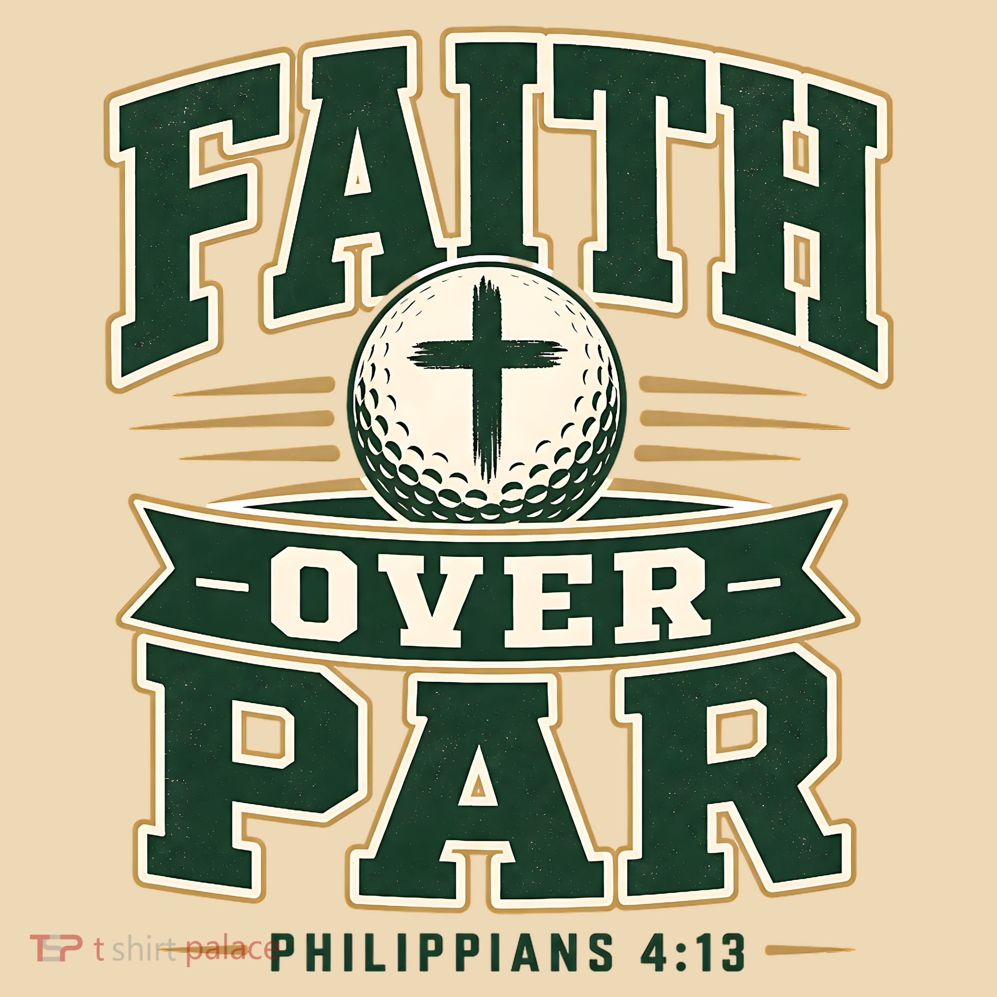 Faith Over Par Golf Inspired Funny Christian Golfers Sweatshirt
