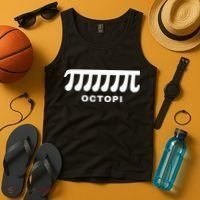 Funny Octopi Pun Happy PI Day Math Teacher Tank Top thumb 4