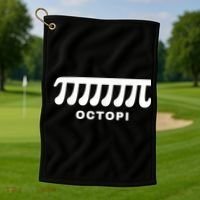Funny Octopi Pun Happy PI Day Math Teacher Golf Towel thumb 1