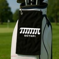 Funny Octopi Pun Happy PI Day Math Teacher Golf Towel thumb 2