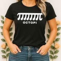 Funny Octopi Pun Happy PI Day Math Teacher Women's T-Shirt thumb 2