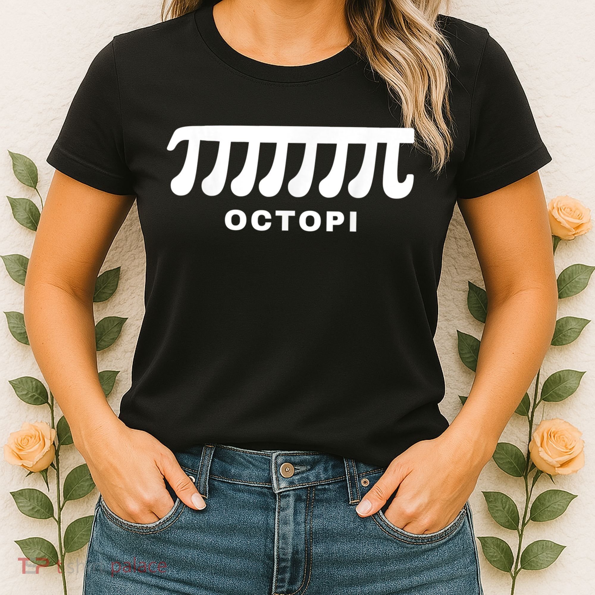Funny Octopi Pun Happy PI Day Math Teacher Women's T-Shirt