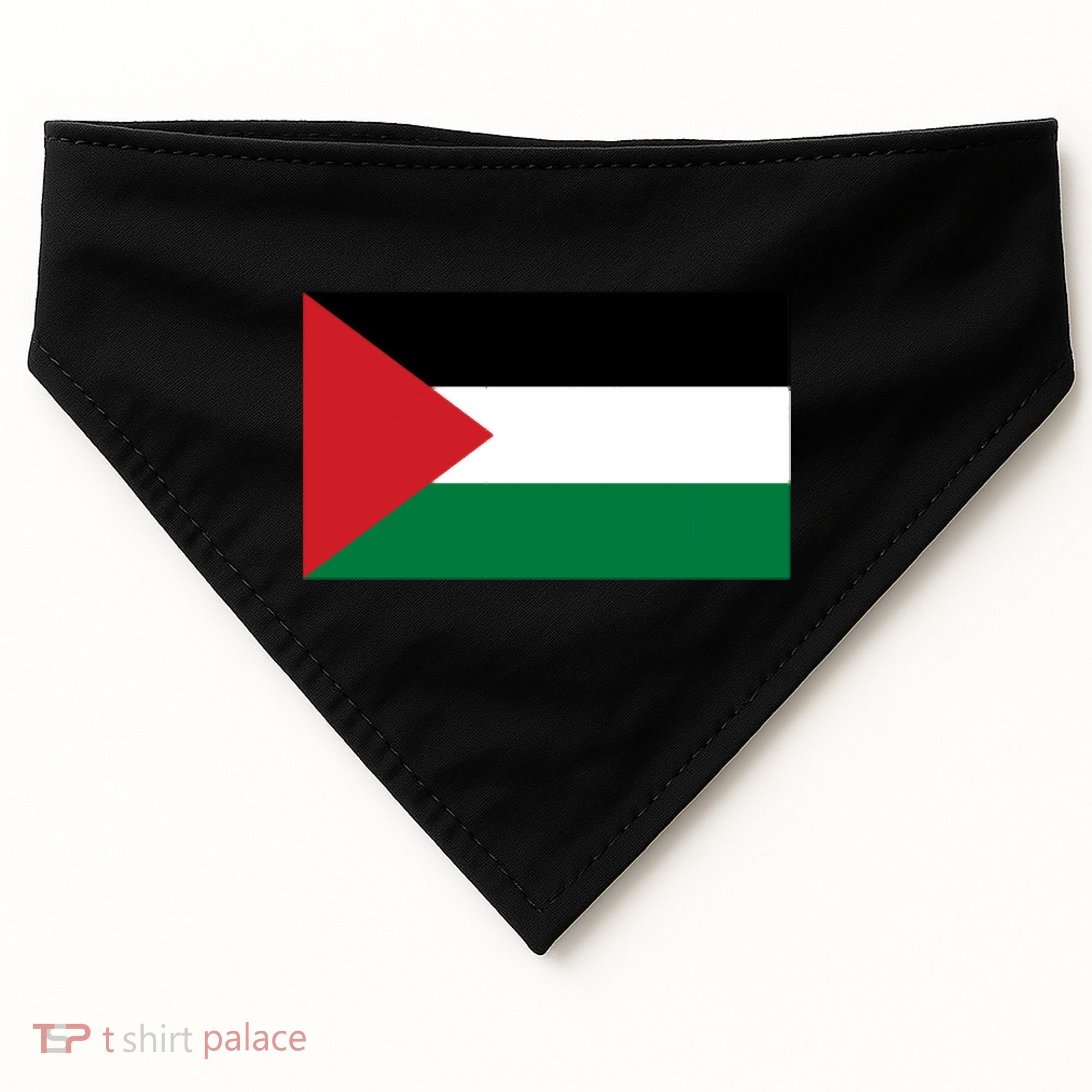 Flag Of Palestine USA-Made Doggie Bandana