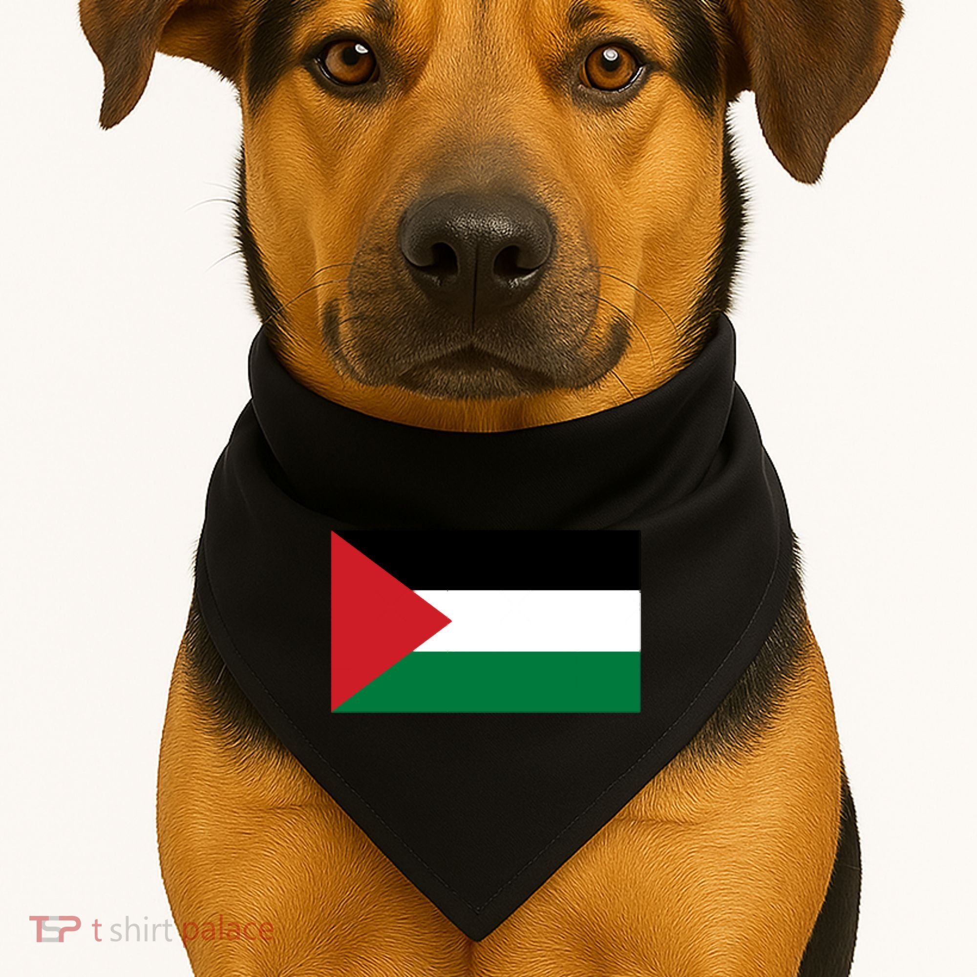 Flag Of Palestine USA-Made Doggie Bandana