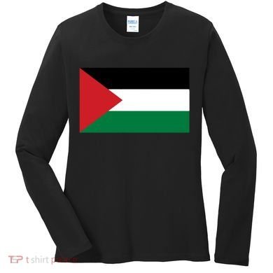 Flag Of Palestine Women's Long Sleeve Shirt