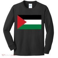 Flag Of Palestine Kids Long Sleeve Shirt thumb 0