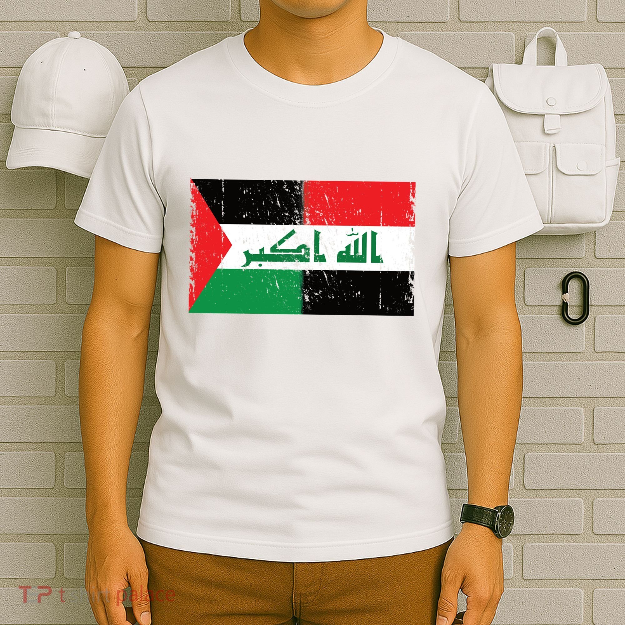 Flag Of Palestine Iraq Palestine Flag Iraq Palestine T-Shirt