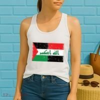 Flag Of Palestine Iraq Palestine Flag Iraq Palestine Women's Tank Top thumb 2