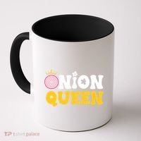 Funny Onion Queen Mom Fruit Vegetable Mother's Day Gardener Cool Gift Coffee Mug thumb 0