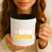 Funny Onion Queen Mom Fruit Vegetable Mother's Day Gardener Cool Gift Coffee Mug thumb 3