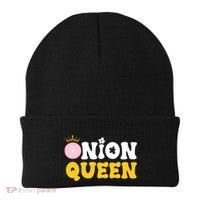 Funny Onion Queen Mom Fruit Vegetable Mother's Day Gardener Cool Gift Beanie thumb 0
