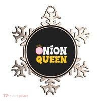 Funny Onion Queen Mom Fruit Vegetable Mother's Day Gardener Cool Gift Ornament thumb 0