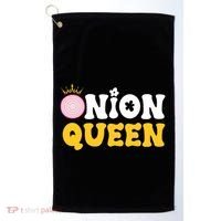 Funny Onion Queen Mom Fruit Vegetable Mother's Day Gardener Cool Gift Golf Towel thumb 0
