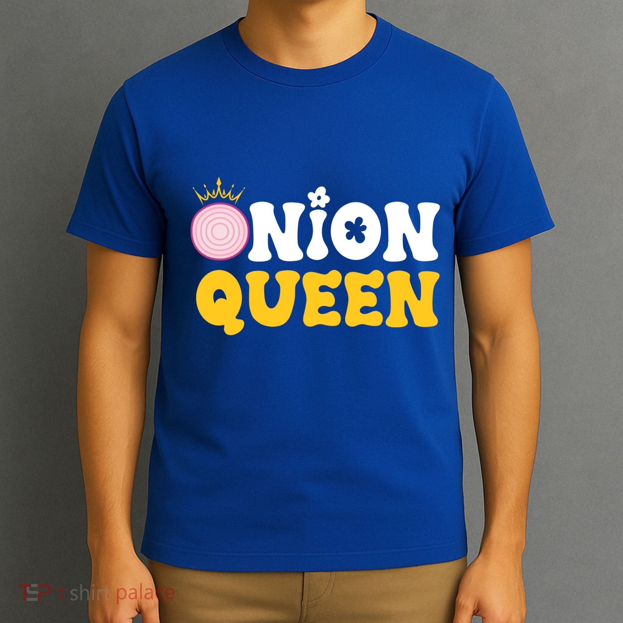 Funny Onion Queen Mom Fruit Vegetable Mother's Day Gardener Cool Gift T-Shirt
