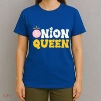 Funny Onion Queen Mom Fruit Vegetable Mother's Day Gardener Cool Gift T-Shirt thumb 4