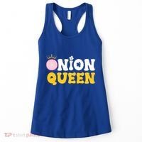 Funny Onion Queen Mom Fruit Vegetable Mother's Day Gardener Cool Gift Women's Tank Top thumb 0