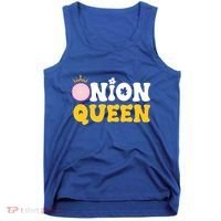 Funny Onion Queen Mom Fruit Vegetable Mother's Day Gardener Cool Gift Tank Top thumb 0
