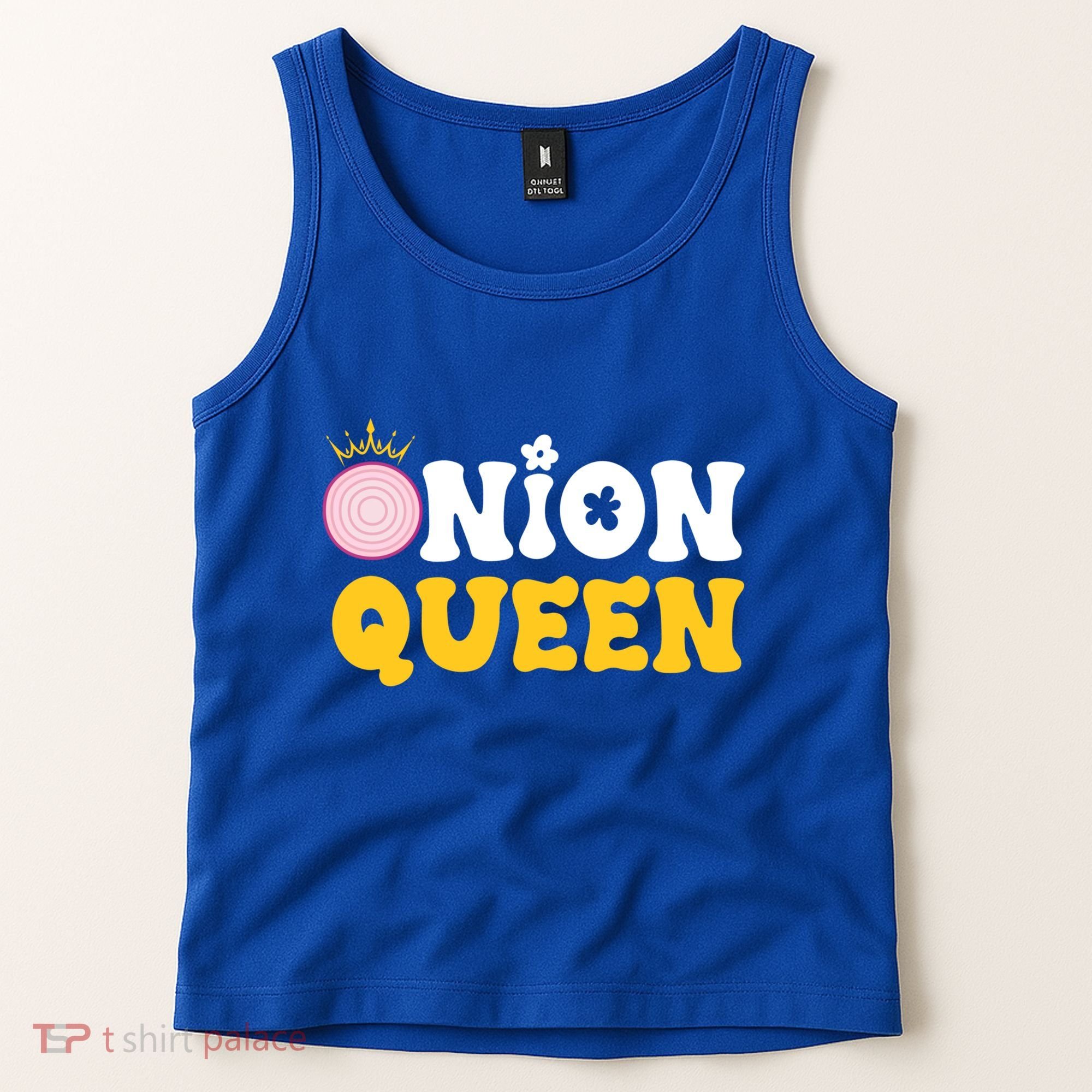 Funny Onion Queen Mom Fruit Vegetable Mother's Day Gardener Cool Gift Tank Top